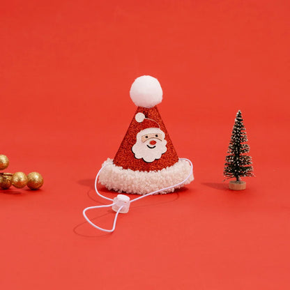 Christmas Cat Hat Cat Knitted Scarf Set Soft Winter Christmas Soft Santa Claus Costume Scarf For Dog Cats Pet Xmas Cat Supplies
