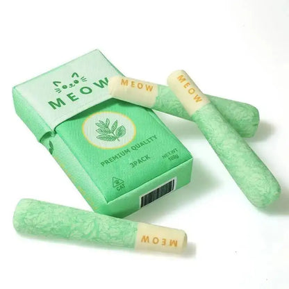 Mint Cigarettes Cat Toys Cigarettes Cat Grinding Sticks Cat Biting Toy To Oral Cleaning Cat Teaser Stick Relieve Boredom Anxiety