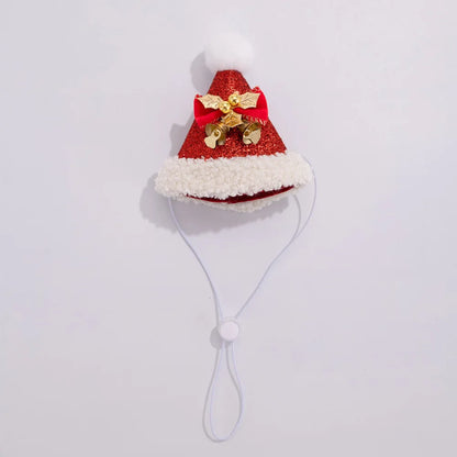 Christmas Cat Hat Cat Knitted Scarf Set Soft Winter Christmas Soft Santa Claus Costume Scarf For Dog Cats Pet Xmas Cat Supplies