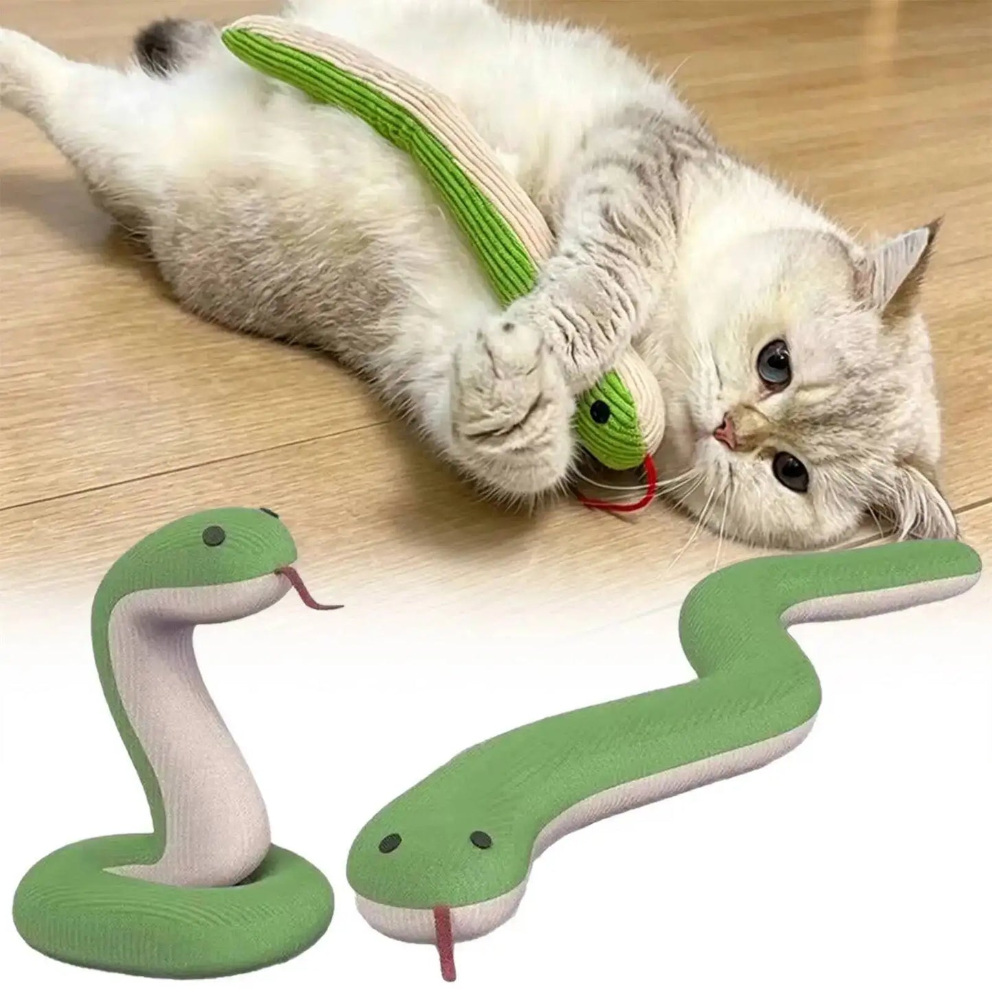 Cat Dog Toy Cute Snake Interactive Kitten Chew Toys Pet Cat Plush Toy Bite-resistant Teeth Cleaning Cat Sound Toy Pet Supplies