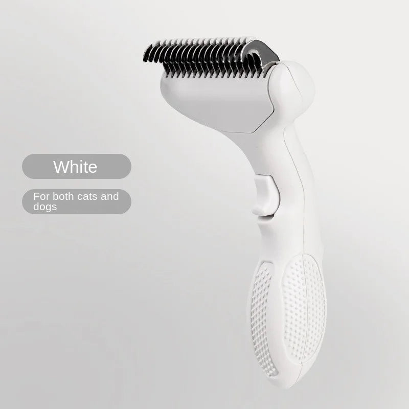 Floating Stainless Steel Dog Hair Removal Brush Curved Design for Long Hair Breeds Puppy Cat Grooming Pet Products Dog Grooming