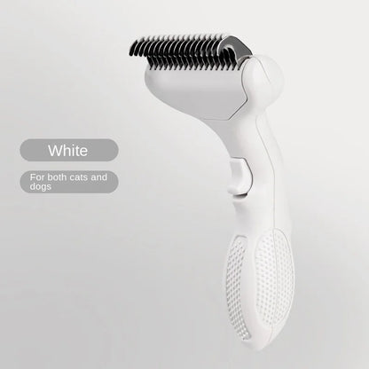 Floating Stainless Steel Dog Hair Removal Brush Curved Design for Long Hair Breeds Puppy Cat Grooming Pet Products Dog Grooming