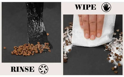 60X90CM Pet Dog Feeding Mat Pet Placemat for Food and Water Bowl with Waterproof Rubber Backing Quick Dry Water Mat for Dog Cat