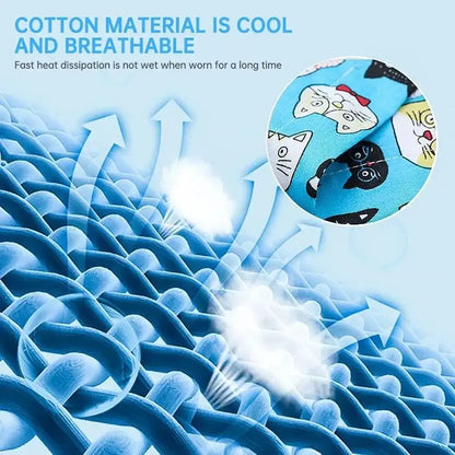 Pet Cooling Ice Scarf Cool Ice Breathable Towel Dog Cooling Hydrogel Bandana Collar Cat Adjustable Collar Bib Pet Supplies