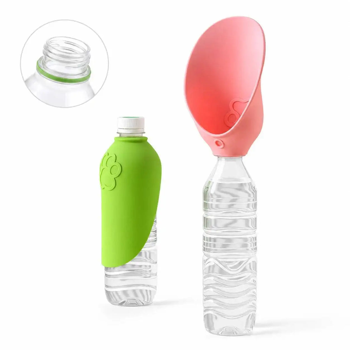 Portable Pet Outdoor Drinking Water Cup Dog Silicone Foldable Leaf Universal Bottle Mouth for Travel Cat And Dog Water Dispenser