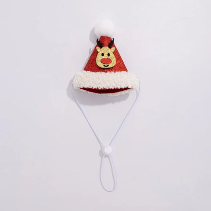Christmas Cat Hat Cat Knitted Scarf Set Soft Winter Christmas Soft Santa Claus Costume Scarf For Dog Cats Pet Xmas Cat Supplies