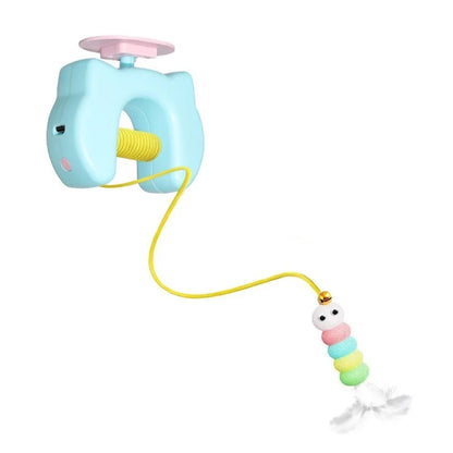 New Type Of Electric Cat Toy with 2 Ropes Smart Hanging Door Auto Swing Feather Toy A Self-entertainment And Cat-teasing Wonder