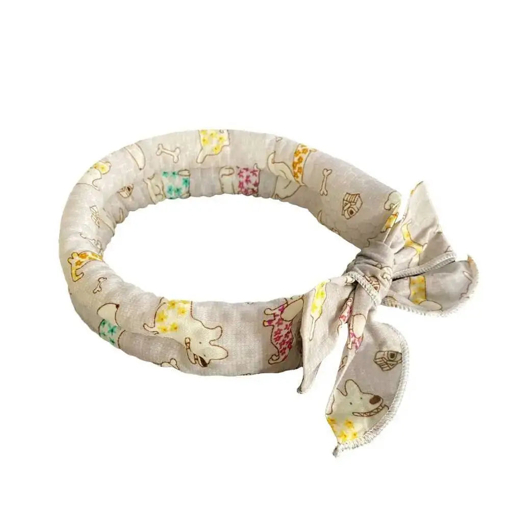 Pet Cooling Ice Scarf Cool Ice Breathable Towel Dog Cooling Hydrogel Bandana Collar Cat Adjustable Collar Bib Pet Supplies