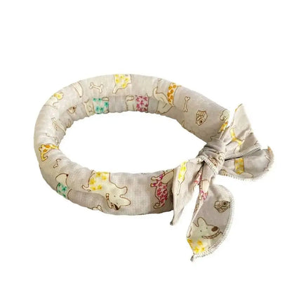 Pet Cooling Ice Scarf Cool Ice Breathable Towel Dog Cooling Hydrogel Bandana Collar Cat Adjustable Collar Bib Pet Supplies