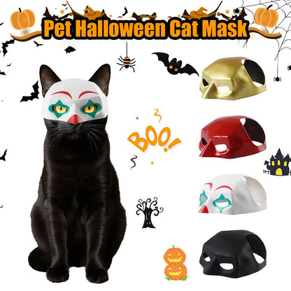 Pet Halloween Cat Mask Weird Cartoon Cat Mask Funny 3D Bat Cat Mask Cosplay Hat Pet Costume Creative Pet Party Accessories Gift