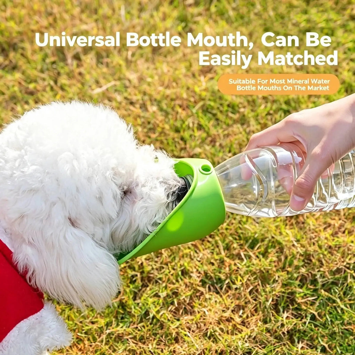 Portable Pet Outdoor Drinking Water Cup Dog Silicone Foldable Leaf Universal Bottle Mouth for Travel Cat And Dog Water Dispenser