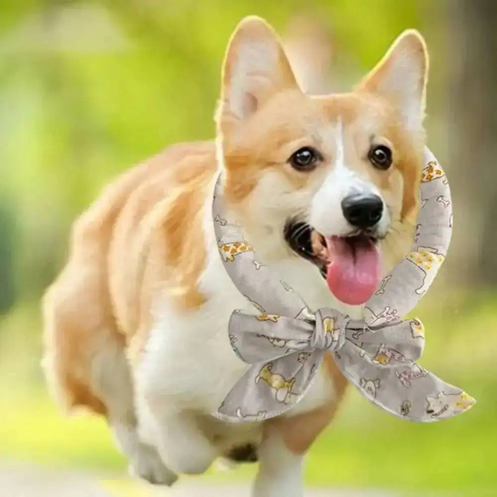 Pet Cooling Ice Scarf Cool Ice Breathable Towel Dog Cooling Hydrogel Bandana Collar Cat Adjustable Collar Bib Pet Supplies