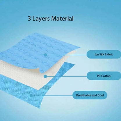 Cooling Dog Mat Summer Pad Mat For Dogs Cat Ice Silk Blanket Sofa Breathable Pet Dog Bed Summer Washable For Small Large Dog Cat