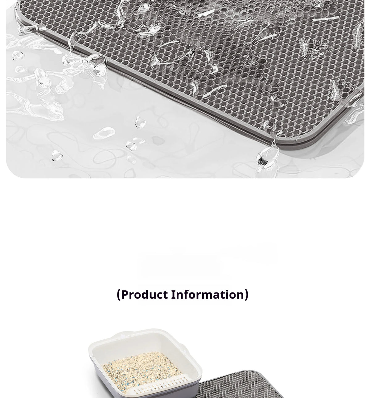 60CMX90CM Cat Litter Mat Waterproof Double Layer Pet Litter Box Mat Pet Toilet Cat Mat Nonslip Sand Cat Washable Mat Pet Clean