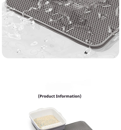 60CMX90CM Cat Litter Mat Waterproof Double Layer Pet Litter Box Mat Pet Toilet Cat Mat Nonslip Sand Cat Washable Mat Pet Clean