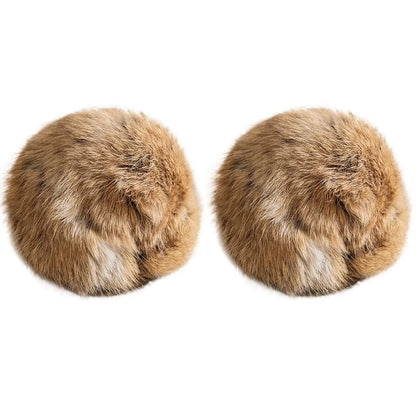 Durable Rabbit Fur Ball Interactive Cat Toy Pet Product Containing Catnip Fluffy Toy Ball Chasing Plush Toy Ball Cat Accessories