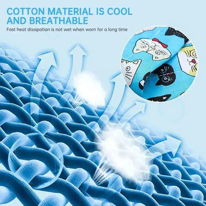 Pet Cooling Ice Scarf Cool Ice Breathable Towel Dog Cooling Hydrogel Bandana Collar Cat Adjustable Collar Bib Pet Supplies