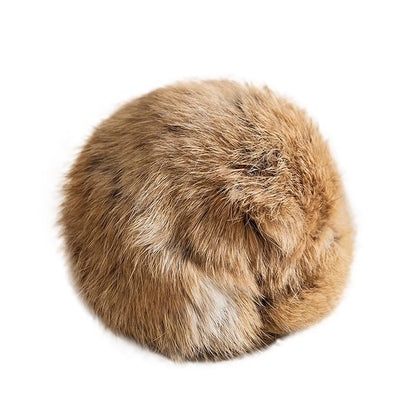 Durable Rabbit Fur Ball Interactive Cat Toy Pet Product Containing Catnip Fluffy Toy Ball Chasing Plush Toy Ball Cat Accessories