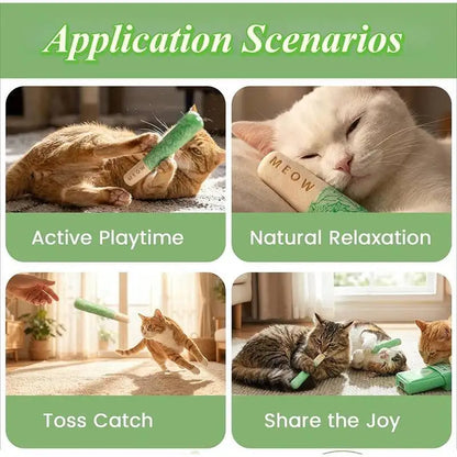 Mint Cigarettes Cat Toys Cigarettes Cat Grinding Sticks Cat Biting Toy To Oral Cleaning Cat Teaser Stick Relieve Boredom Anxiety