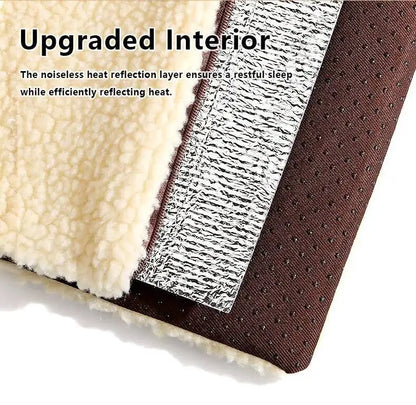 Winter Self-Heating Pet Pads Blanket Puppy Warm Cushion Mat for Cats Dogs Washable with Thermal Body Heat Reflecting Core Pad