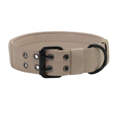 Outdoor Tactical Dog Collar Set Dog Leash Metal Buckle Breathability Nylon Adjustable Dog Collar for Training Neck Pet Products