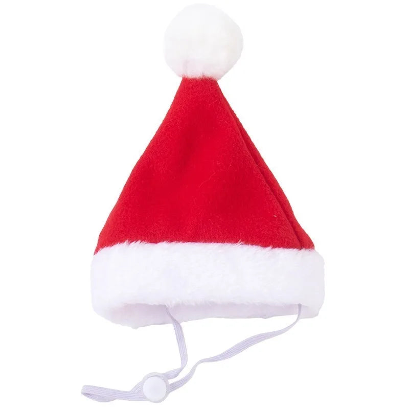 Cat Costume Santa Cosplay Funny Transformed Cat Dog Pet Christmas Cape Winter Dress Up Clothes Red Scarf Cloak Props Decor