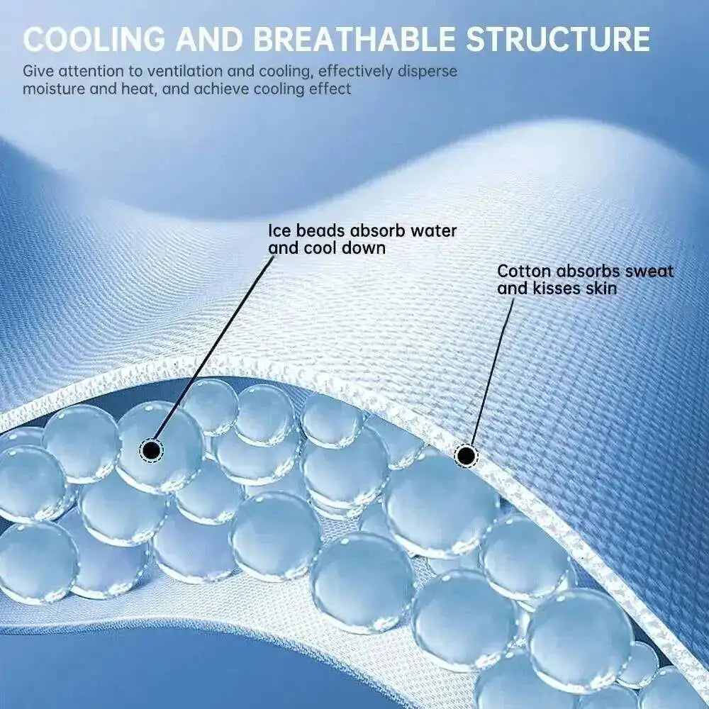 Pet Cooling Ice Scarf Cool Ice Breathable Towel Dog Cooling Hydrogel Bandana Collar Cat Adjustable Collar Bib Pet Supplies