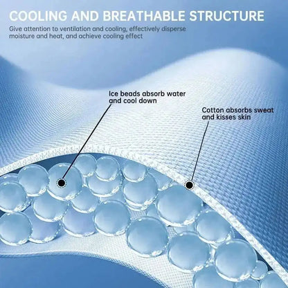 Pet Cooling Ice Scarf Cool Ice Breathable Towel Dog Cooling Hydrogel Bandana Collar Cat Adjustable Collar Bib Pet Supplies