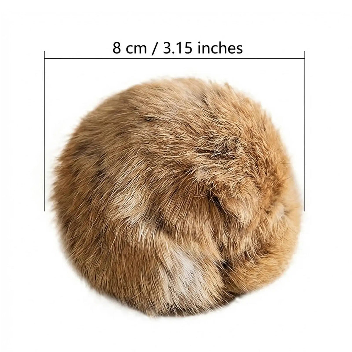Durable Rabbit Fur Ball Interactive Cat Toy Pet Product Containing Catnip Fluffy Toy Ball Chasing Plush Toy Ball Cat Accessories
