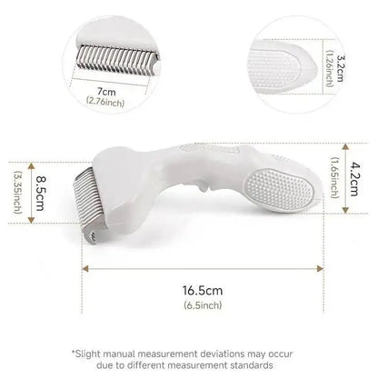 Floating Stainless Steel Dog Hair Removal Brush Curved Design for Long Hair Breeds Puppy Cat Grooming Pet Products Dog Grooming