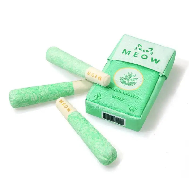 Mint Cigarettes Cat Toys Cigarettes Cat Grinding Sticks Cat Biting Toy To Oral Cleaning Cat Teaser Stick Relieve Boredom Anxiety