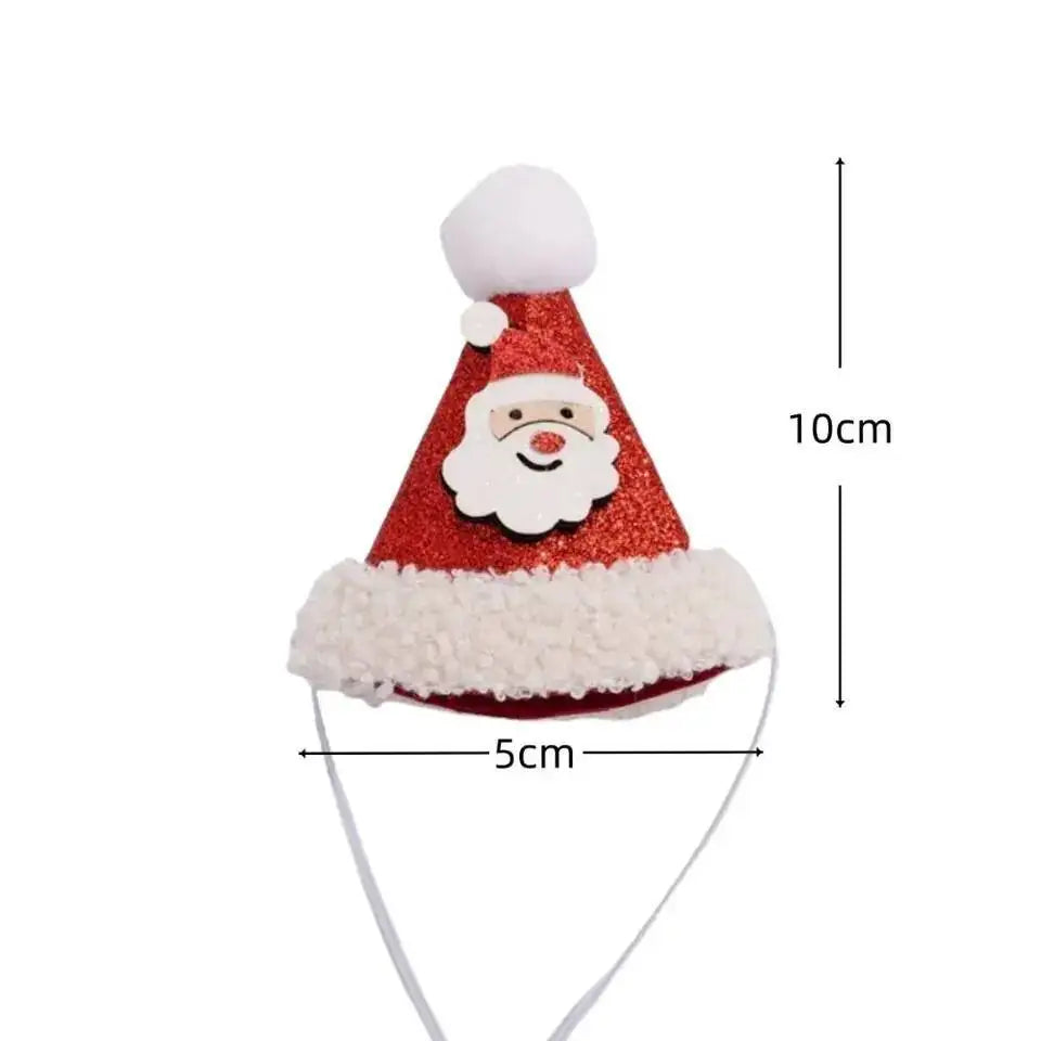 Christmas Cat Hat Cat Knitted Scarf Set Soft Winter Christmas Soft Santa Claus Costume Scarf For Dog Cats Pet Xmas Cat Supplies