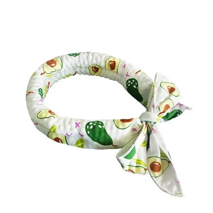 Pet Cooling Ice Scarf Cool Ice Breathable Towel Dog Cooling Hydrogel Bandana Collar Cat Adjustable Collar Bib Pet Supplies