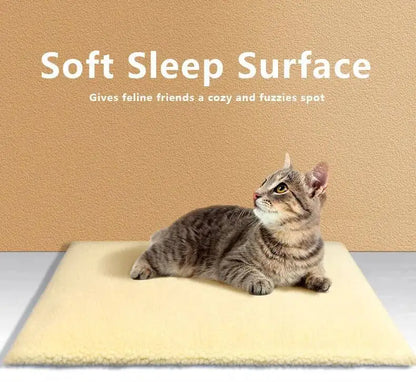 Winter Self-Heating Pet Pads Blanket Puppy Warm Cushion Mat for Cats Dogs Washable with Thermal Body Heat Reflecting Core Pad