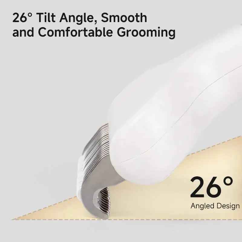 Floating Stainless Steel Dog Hair Removal Brush Curved Design for Long Hair Breeds Puppy Cat Grooming Pet Products Dog Grooming