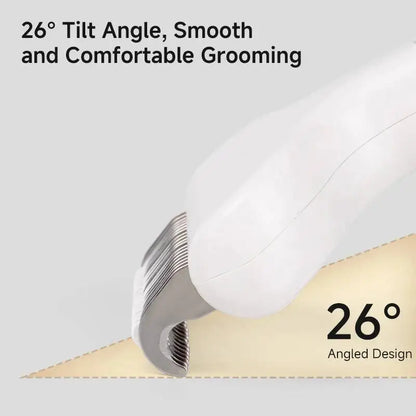 Floating Stainless Steel Dog Hair Removal Brush Curved Design for Long Hair Breeds Puppy Cat Grooming Pet Products Dog Grooming