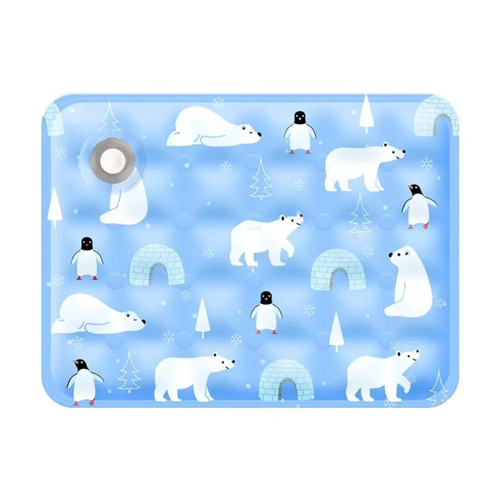 Floor Mat Cool Pet Cooling Mat Ice Gel Self Added Water Dog Cold Bed Mat Portable Durable Pet Ice Cushion For Small Big Dogs