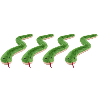 Cat Dog Toy Cute Snake Interactive Kitten Chew Toys Pet Cat Plush Toy Bite-resistant Teeth Cleaning Cat Sound Toy Pet Supplies