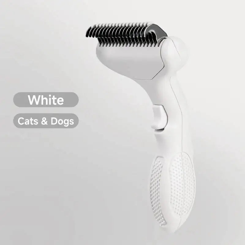Floating Stainless Steel Dog Hair Removal Brush Curved Design for Long Hair Breeds Puppy Cat Grooming Pet Products Dog Grooming