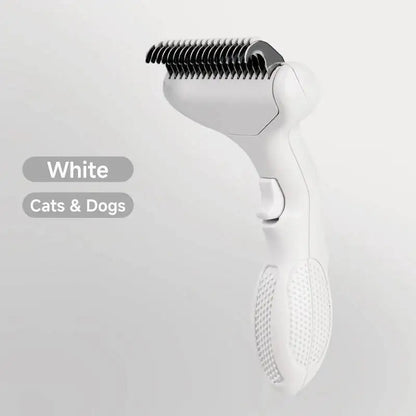 Floating Stainless Steel Dog Hair Removal Brush Curved Design for Long Hair Breeds Puppy Cat Grooming Pet Products Dog Grooming