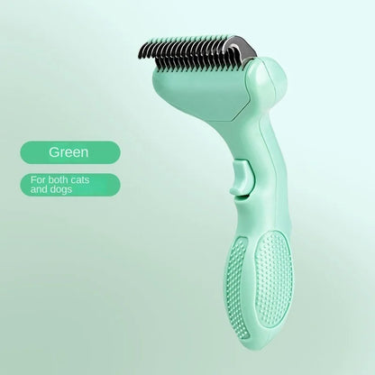 Floating Stainless Steel Dog Hair Removal Brush Curved Design for Long Hair Breeds Puppy Cat Grooming Pet Products Dog Grooming